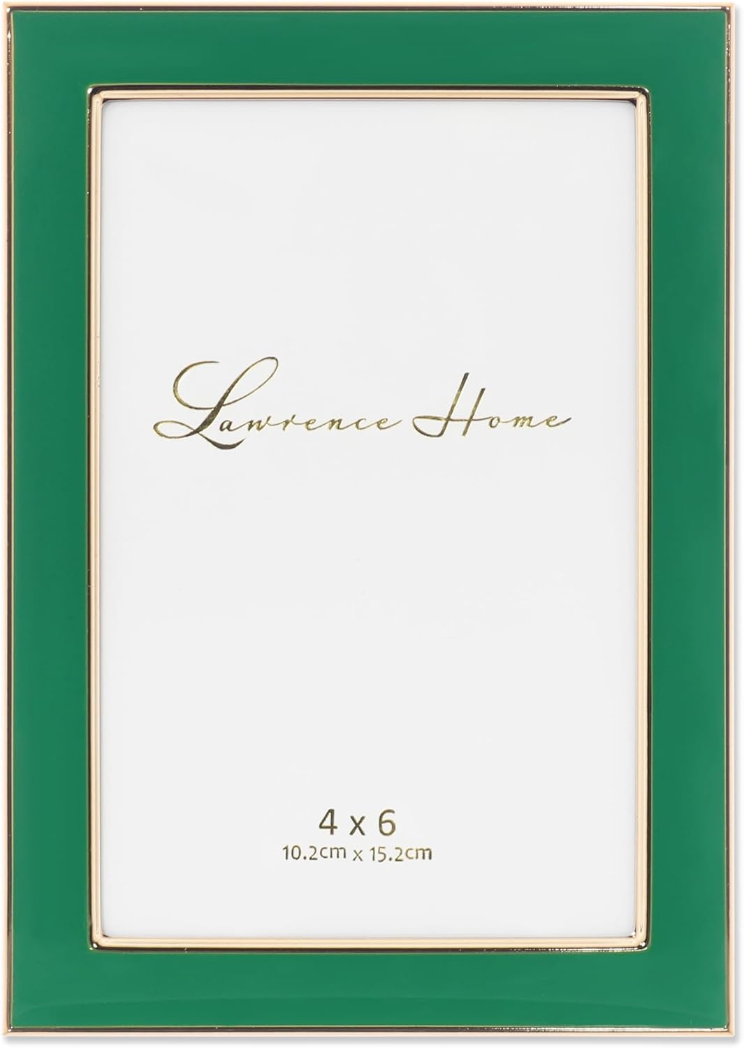 Lawrence Frames Metal Frame, Polished Enamel, Green, 5X7