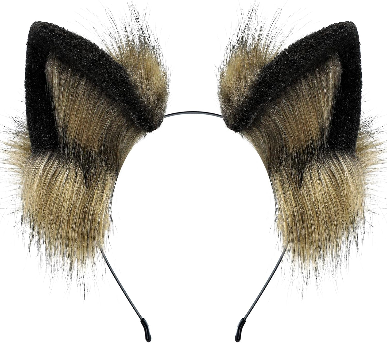 Furry Fox Wolf Cat Ears Headwear Women Men Cosplay Costume Party Cute Head Accessories for Halloween