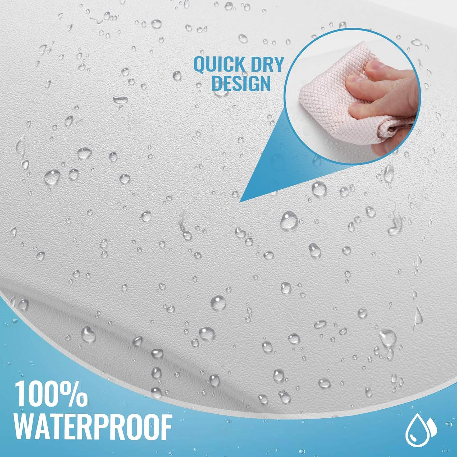 New Generation Bathtub Firm Hard Pillow , One-Piece Molding Seamless Technology Water Resistant Human Engineering Design to Support Head and Neck Bath Pillow Fit for Rectangular Tub Only (13X8In) image number 5