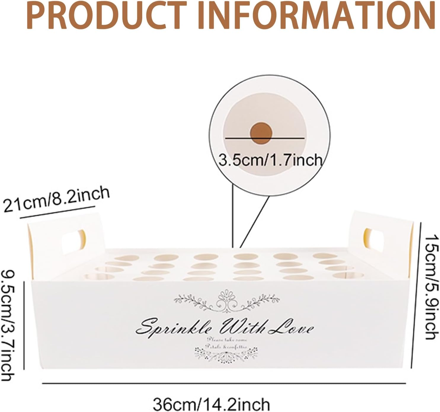 30Pcs Confetti Cones with Holder Box，Wedding Confetti Cones for Decoration Wedding Birthday Party Candy Chocolate image number 4