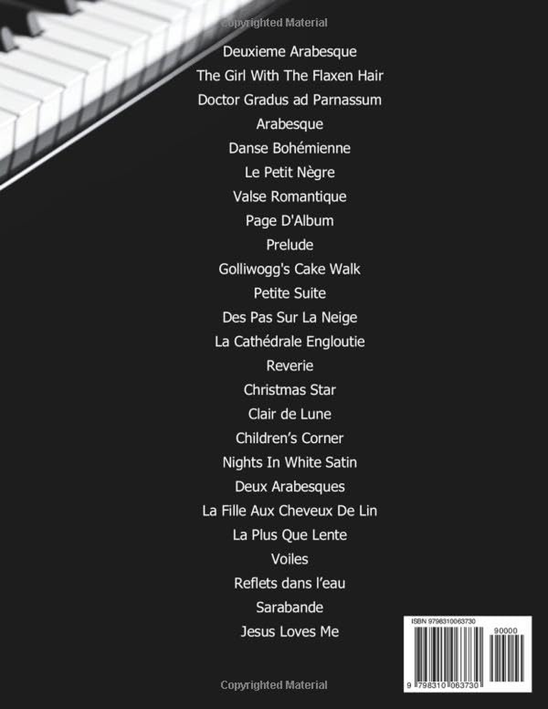 Debussy Piano Book: 25 Enchanting Solo Pieces by Debussy for Piano Enthusiasts image number 1