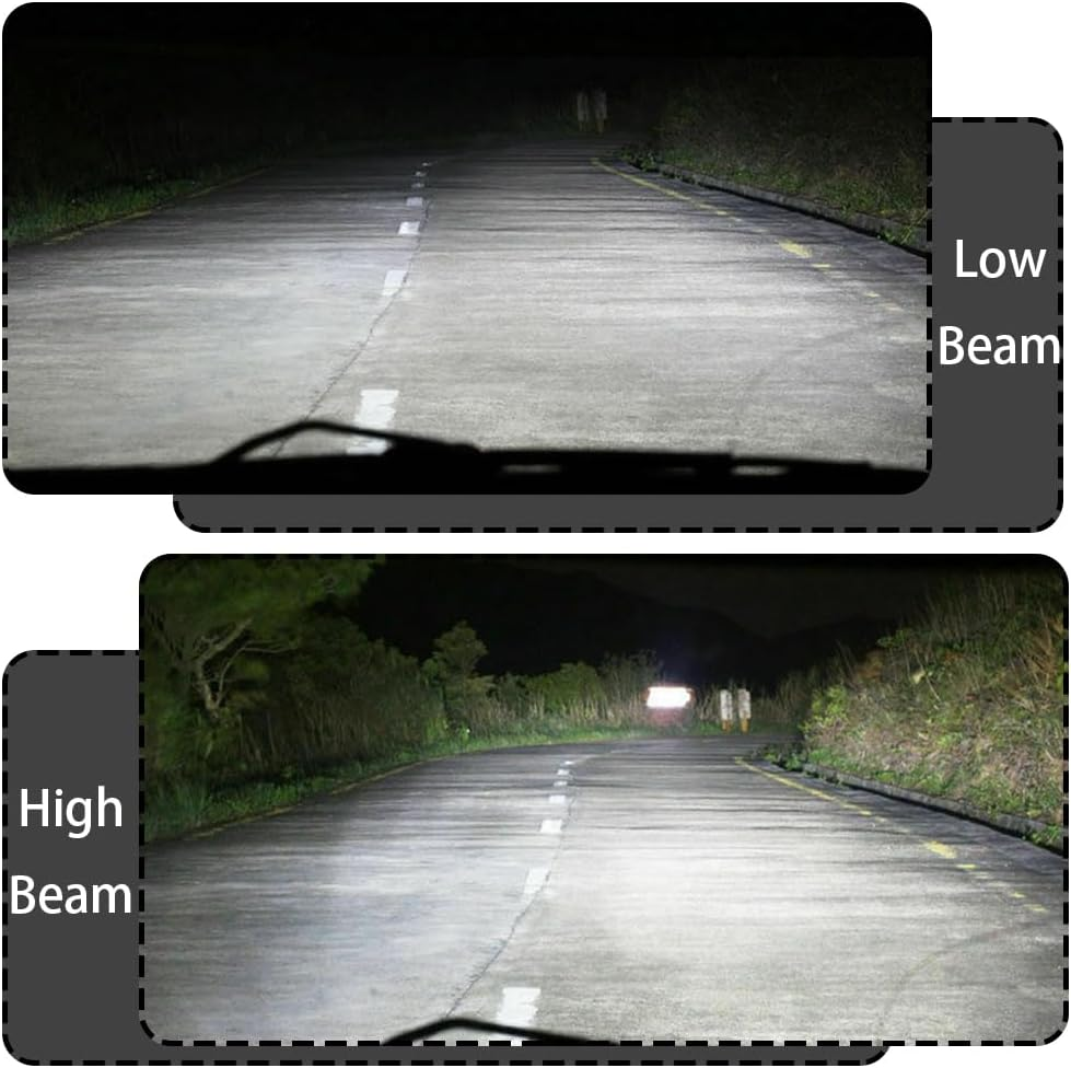 2 PCS 9005/HB3 Car LED Light Replacement Parts, 4800LM 6000K Ultra Bright White Light Waterproof C6 Fog Light Bulb, Plug and Play LED Headlights, High and Low Beam Lights, Car Accessories image number 3