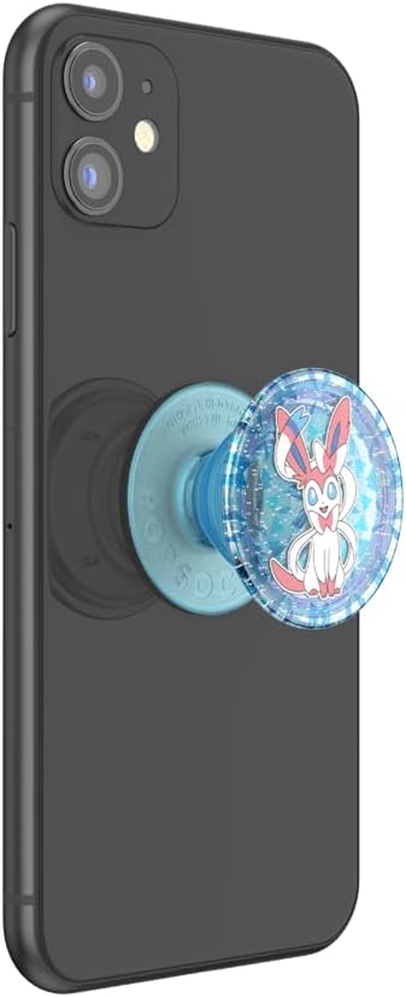 Popsockets: Popgrip - Expanding Stand and Grip with a Swappable Top for Smartphones and Tablets - Pok&eacute;mon - Diamond Sylveon Glitter Graphic