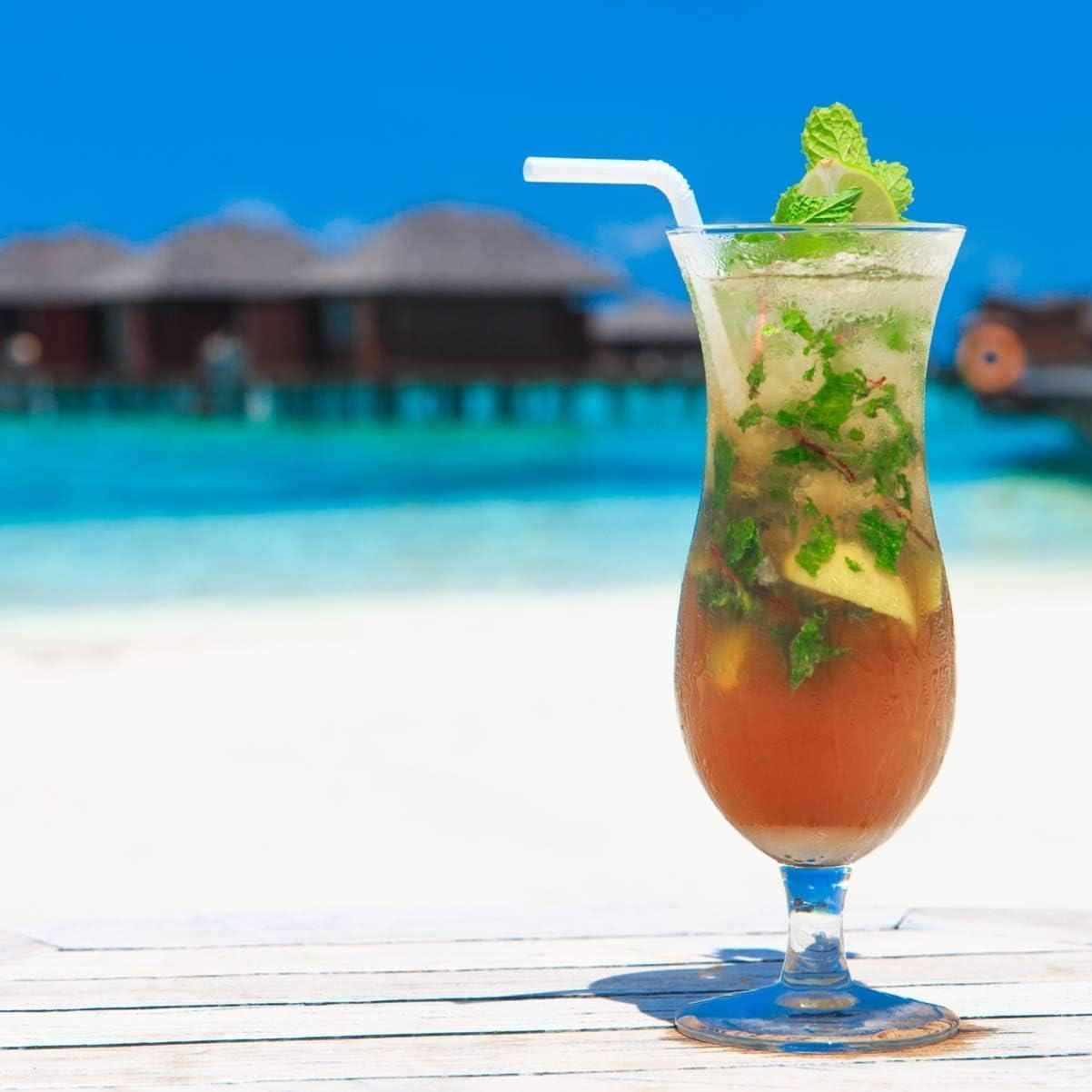 Reusable Drinking Straws, 21Cm Long, 150 Pack, Multicoloured, for Various Beverages (White-150Count) image number 3