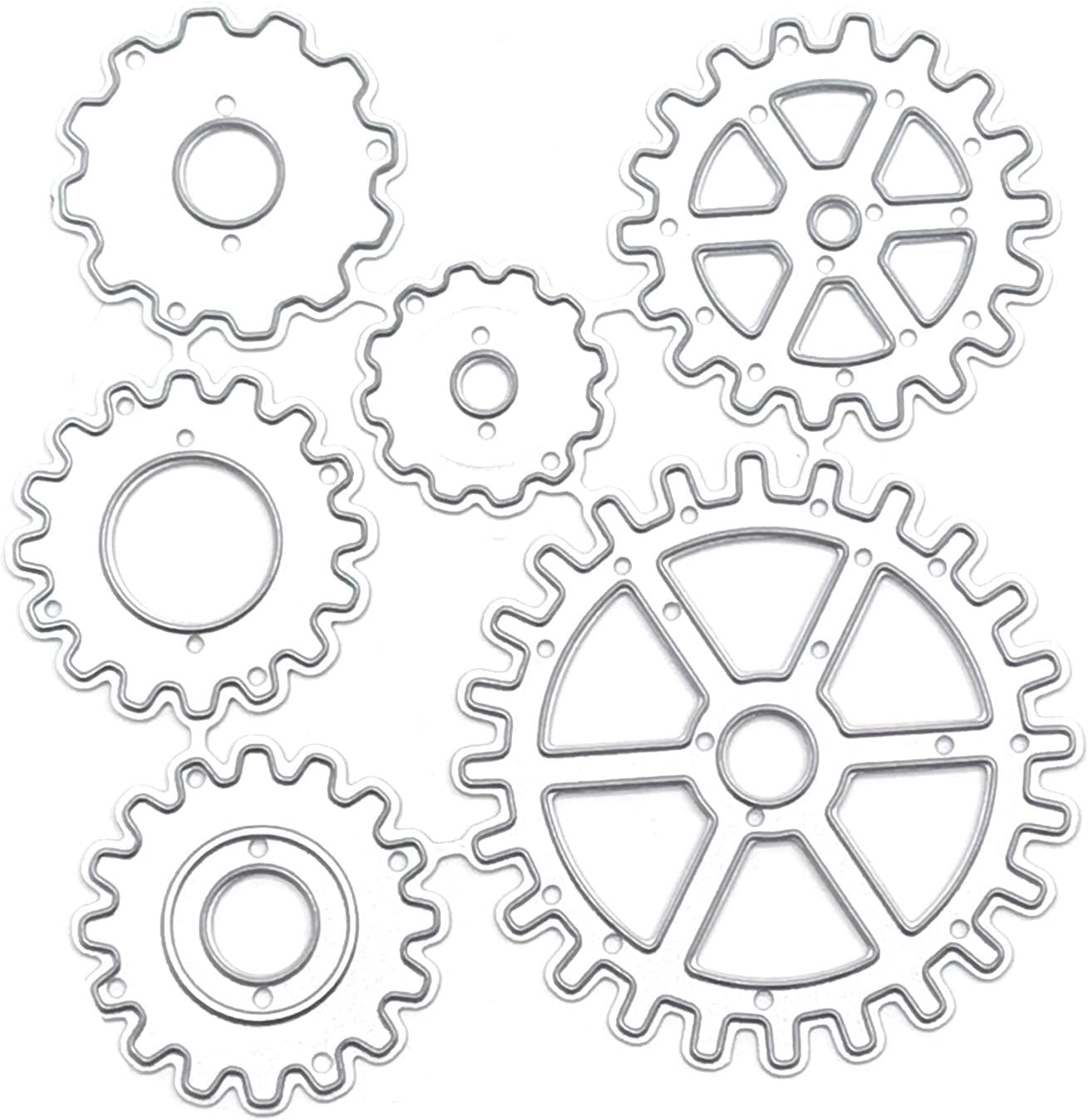 Steampunk Gear Metal Cutting Die Blade Punch Stencil Embossing Template for DIY Card Making Crafts Journaling Decoration Scrapbooking Die-Cuts Embossing image number 3
