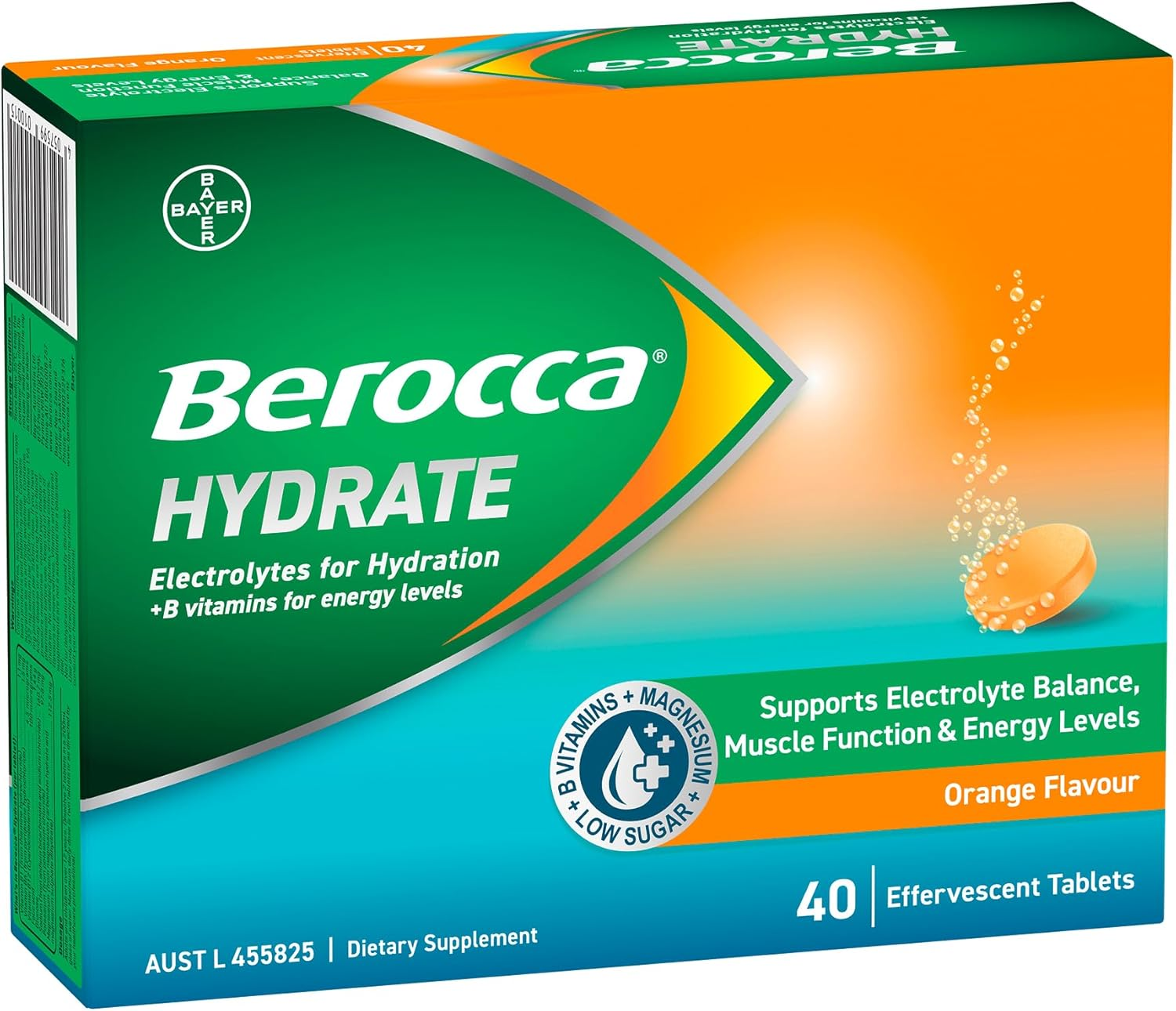 Berocca Hydrate Orange 40 Tablets