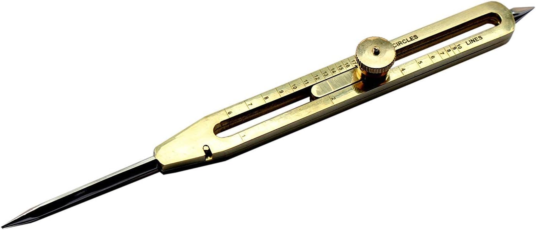 NAUTICALMART Artist Proportional Scale Divider Drawing Tool Professional 9" Long Solid Brass with Heavy Duty Steel Point with with Wooden Box