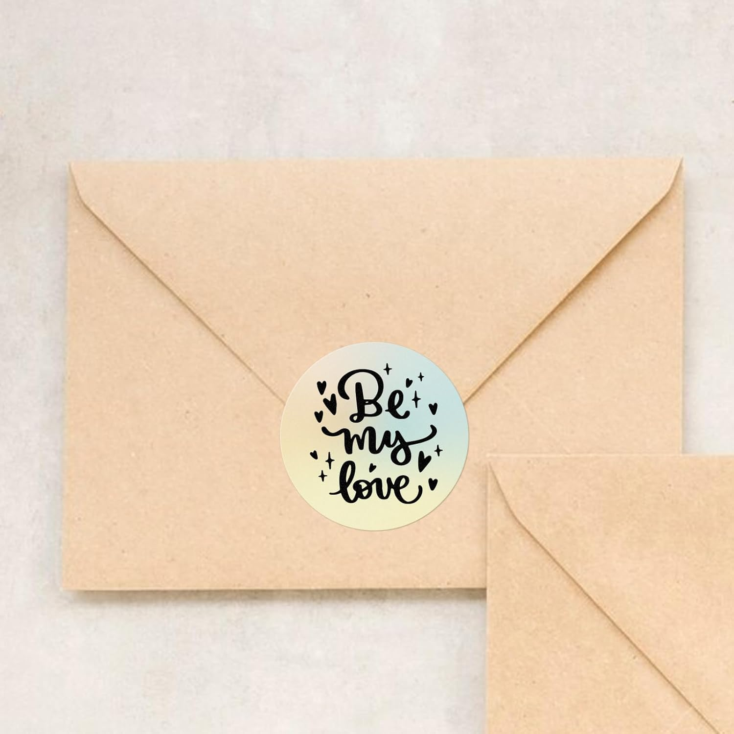 Direct Thermal round Labels Circle Gradient Color Stickers 2 Inch Self Adhesive Gradual Change 50 Mm Dot for Personalized Design DIY Custom Logo Price Name Tag QR Code Small Business 500 PCS image number 1