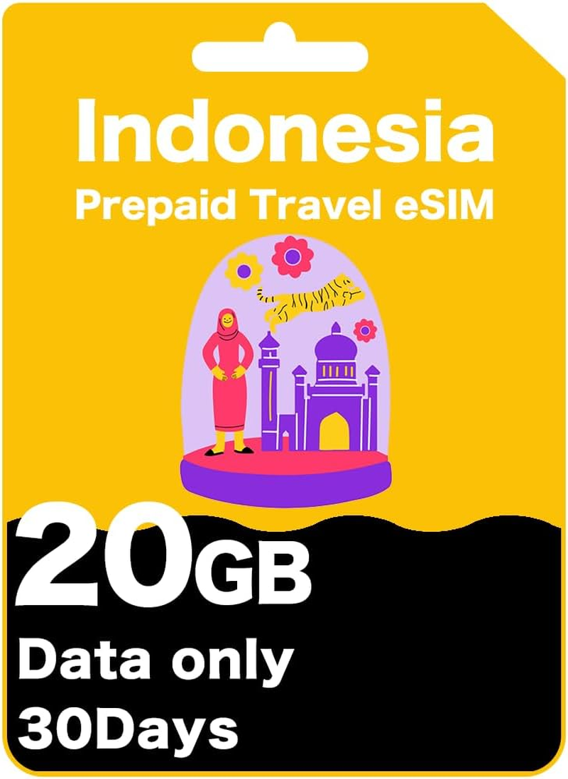 Indonesia Prepaid Travel Esim - High-Speed Data for 30 Days, Data-Only (10GB (30 Days)) image number 6