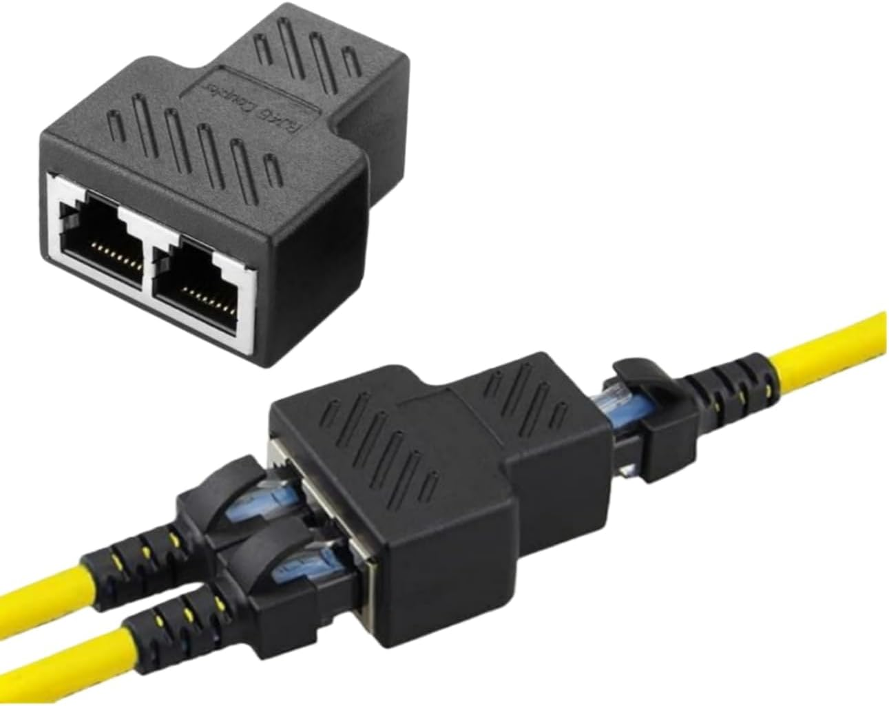 FARLINK 3-Way RJ45 Ethernet Splitter Adapter, High-Speed Gigabit LAN Network Connector for Home Office Gaming, Cat5E/Cat6 Compatible（1 Pack） image number 1