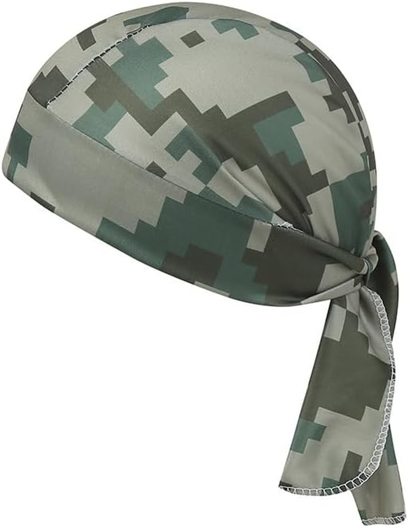 4 PCS Outdoor Camouflage Cycling Headscarf Hood, Sun Protection Sports Breathable Printed Hat