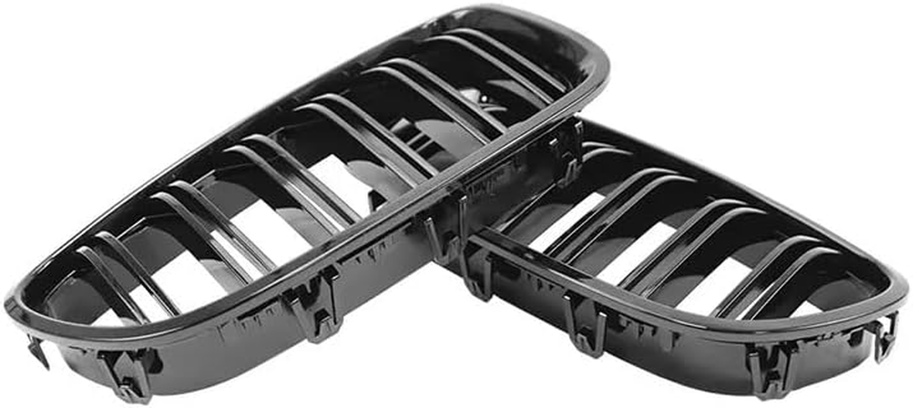 For BMW 5 Series F10 F11 F18 Sedan 520I 528I 535D 535I 550I 520I Car Front Kidney Grille Racing Grill Double Slats Gloss Black Grilles Automotive Replacement Parts 2010-2017 Years image number 2