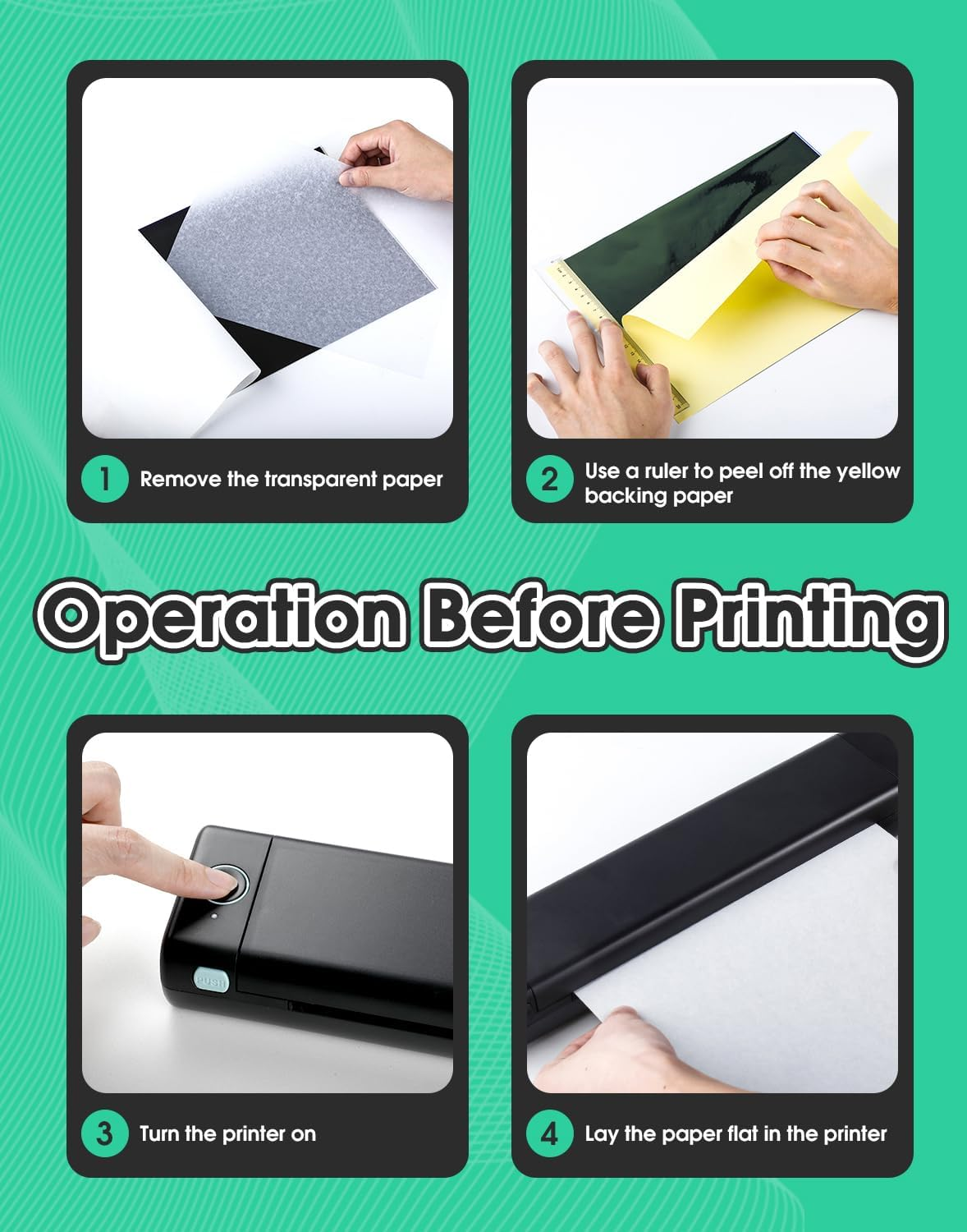 Phomemo M08F Wireless Tattoo Transfer Stencil Printer, Thermal Tattoo Machine with 10Pcs Free Transfer Paper, Tattoo Printer Set for Tattoo Artists & Beginners, Compatible with Smartphone & Pc image number 3