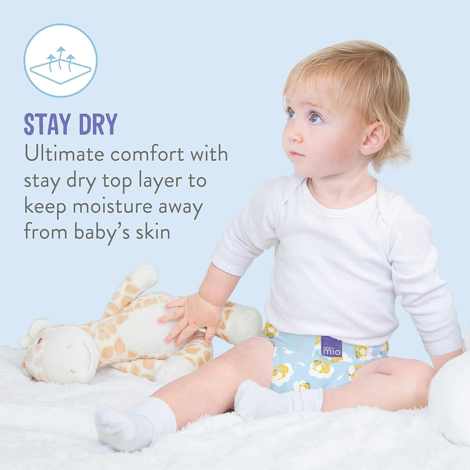 Bambino Mio, Mioboost Classic Flat Nappy Insert to Maximise Absorbency