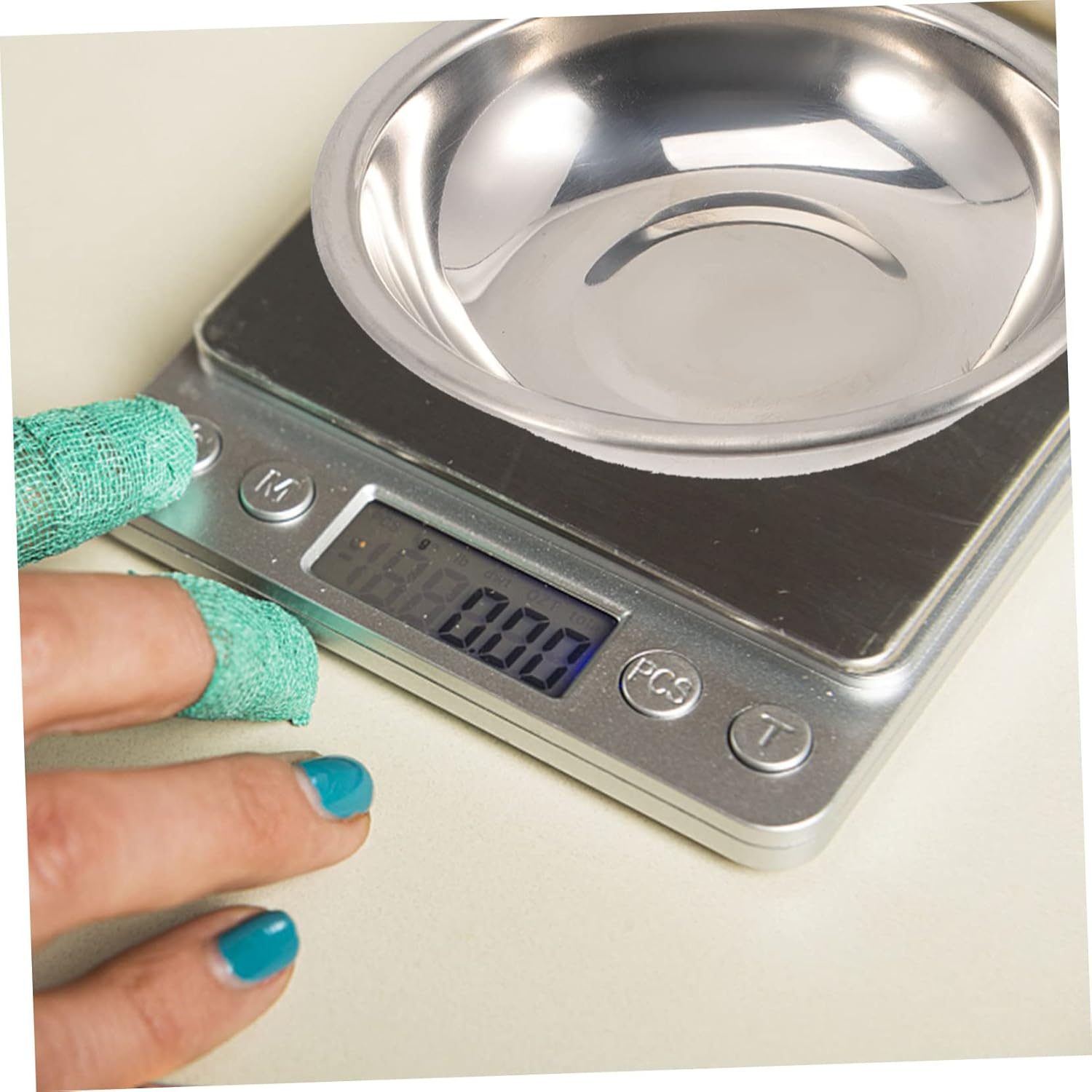 BCOATH Stainless Steel Carat Scale Tray for Electronic Scales Anti-Rust Weighing Dish with Gemstone Weighing Pan Household Jewelry for Precise Measurements image number 3