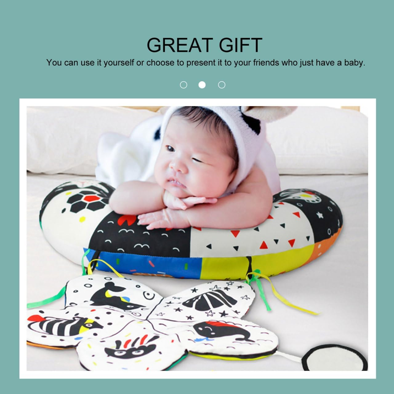 Bestonzon Prone Pillow Toys Cotton Pillow Tummy Time Pillow Pillow Shower Educational Pillow Educational Plaything Plaything Pp Cotton Colorful image number 5