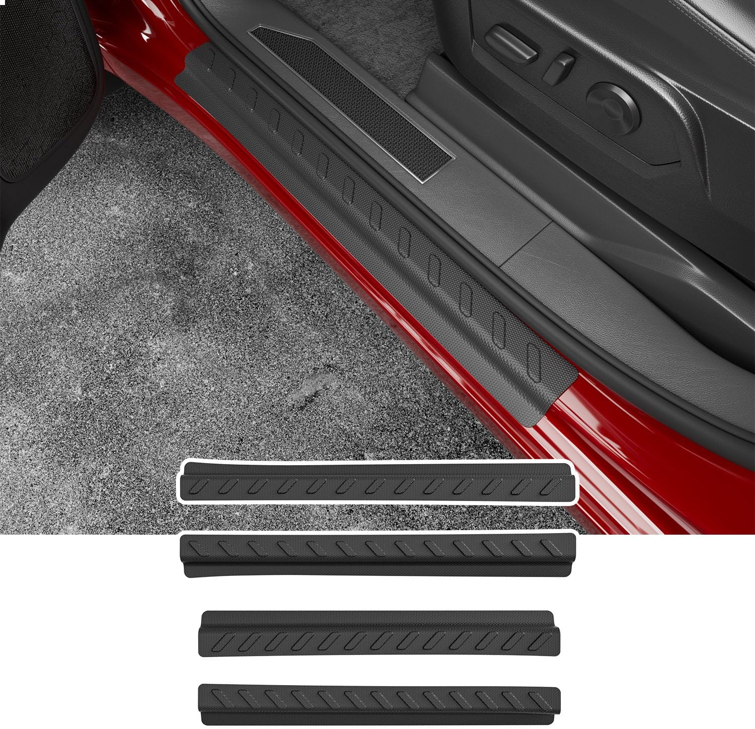 Czmenghe Exterior Door Sill Protector Compatible with 2019-2025 Chevy Silverado GMC Sierra 1500 Door Sill Guard Replacement for 2019-2025 Chevy Silverado Accessories image number 3