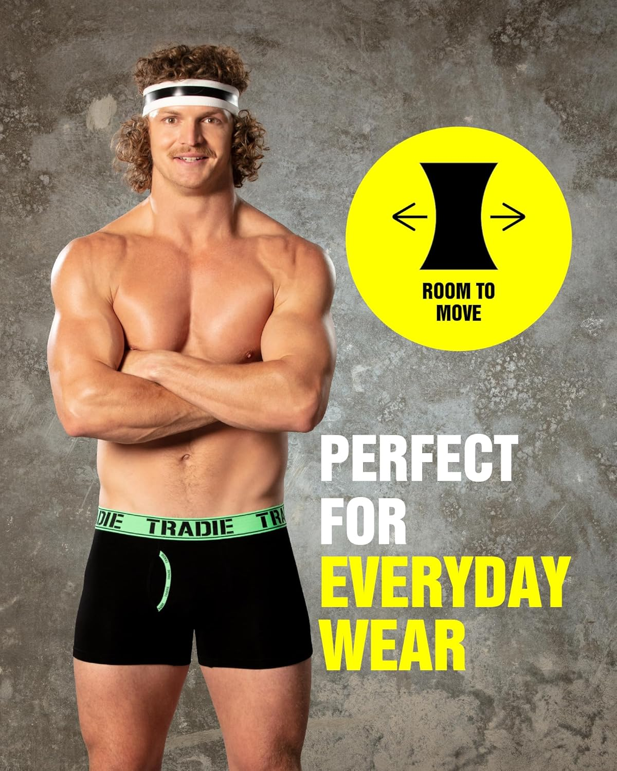 TRADIE Men'S Cotton/Elastane Fitted Trunk 3-Pack Mens Underwear, Stretch Cotton Fabric, Comfortable, Soft, Breathable Mens Boxer Brief, Value Pack Underwear for Men image number 2