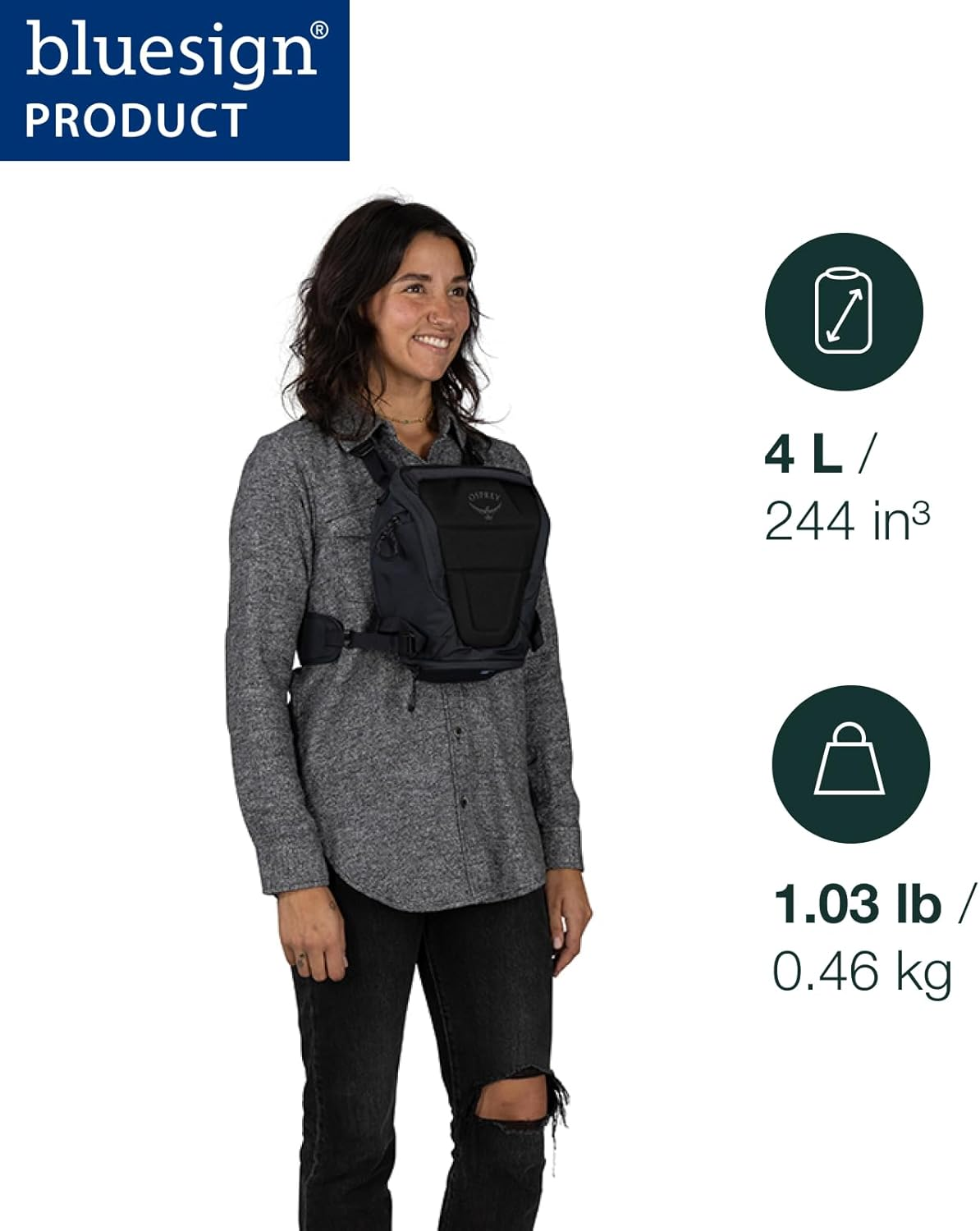 Osprey Camera Chest Rig, Charcoal Grey image number 2