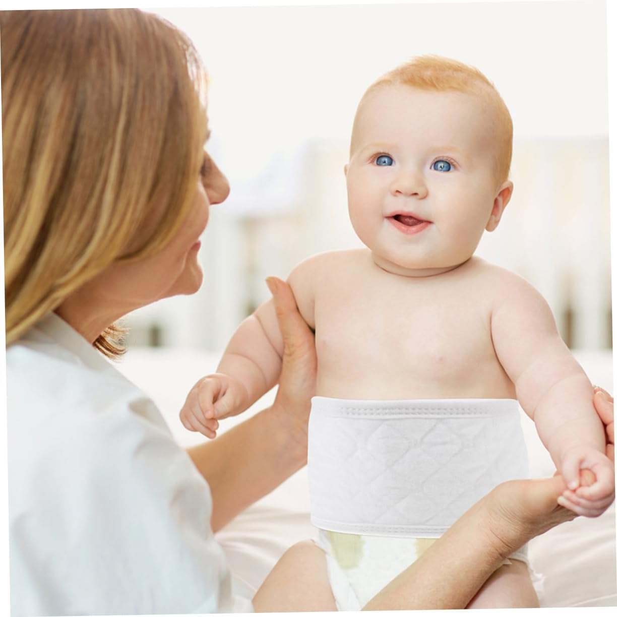 VICASKY 8Pcs Maternity Belly Bands Cotton Umbilical Cord Covers Newborn Belly Wraps Soft Protection Belt