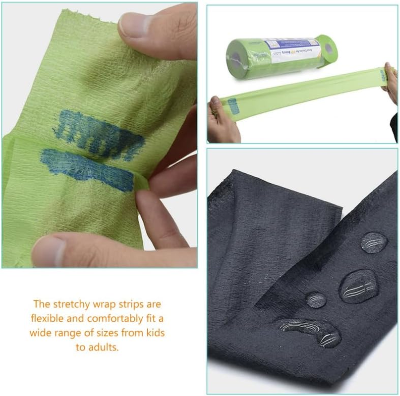 FRCOLOR 6 Rolls Barber Neck Strips Hair Wrap Paper Strips Soft Flexible for Hair Cutting Styling Salon image number 2