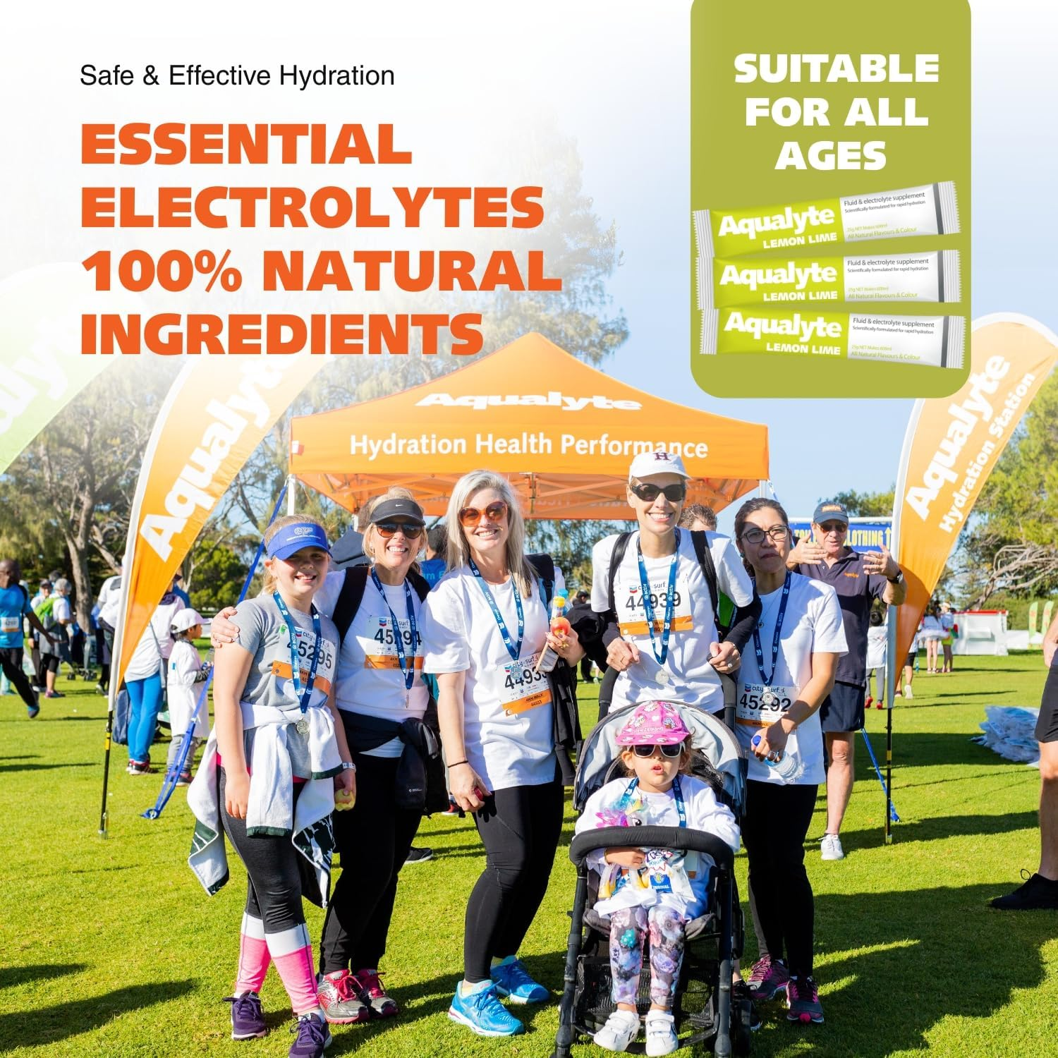 Hydration & Electrolyte Supplement, Natural Hydration Support, Great Taste, Rapidly Absorbed, Packed with Essential Electrolytes, 25G Sachets, Makes 600Ml, Box of 125