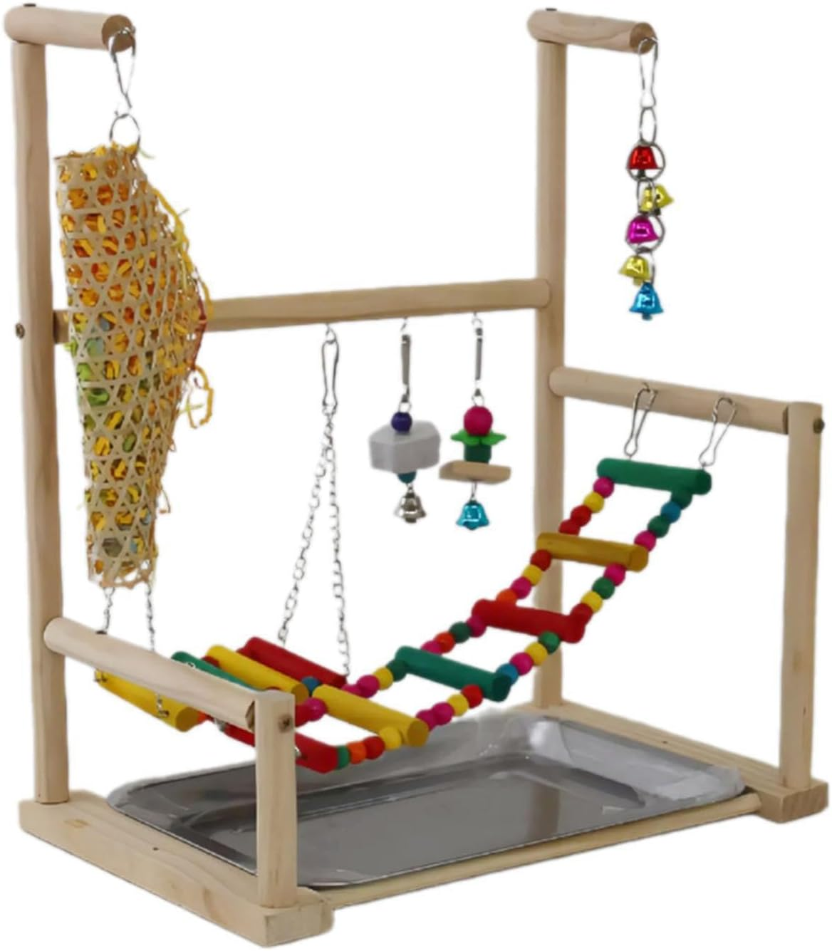 Bird Playground Perch Stand Play Gym Playpen Offers Large Birds Fun Where Can Relieve Boredom and Enjoy Small Bird Stand Toys Exercise Supplies Playstand image number 3
