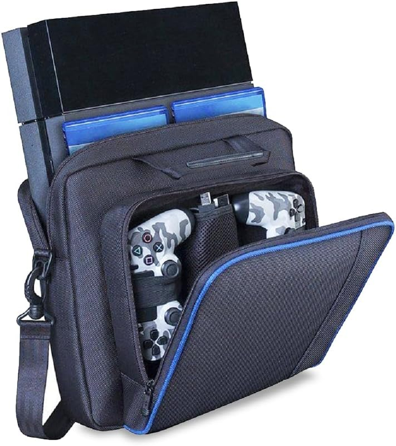 PS4 Case, Travel Case Playstation 4 Carrying Case, Waterproof Nylon Bag with Adjustable Strap, Protective Shoulder Bag for PS4, PS4 Pro, PS4 Slim image number 3