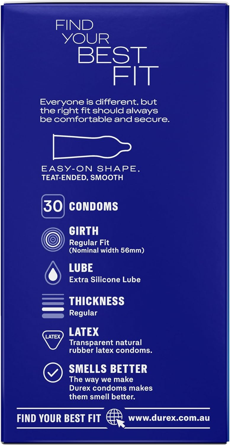 Durex Originals Latex Condoms Regular Fit, Pack of 30 image number 6