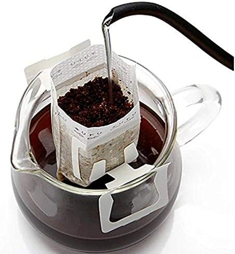 Coffee Filter Paper Bag 100 Pieces, Hanging Ear Drip Coffee Bag Single Serve Disposable Drip Coffee Filter Bag Perfect for House, Travel, Office Daily image number 3