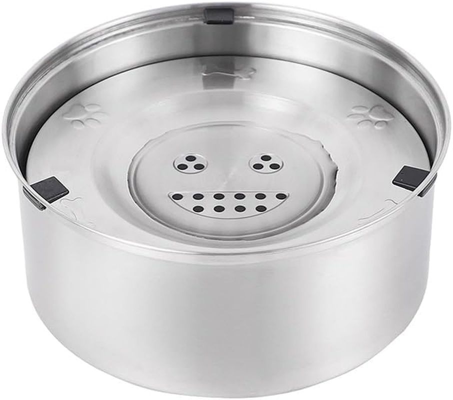 No Spill Pet Water Dispenser, No Splash Dog Water Bowls, Stainless Steel Slow Drinking Bowl, Vehicle Carried Travel Bowl for Dogs, Cats and Pets image number 6