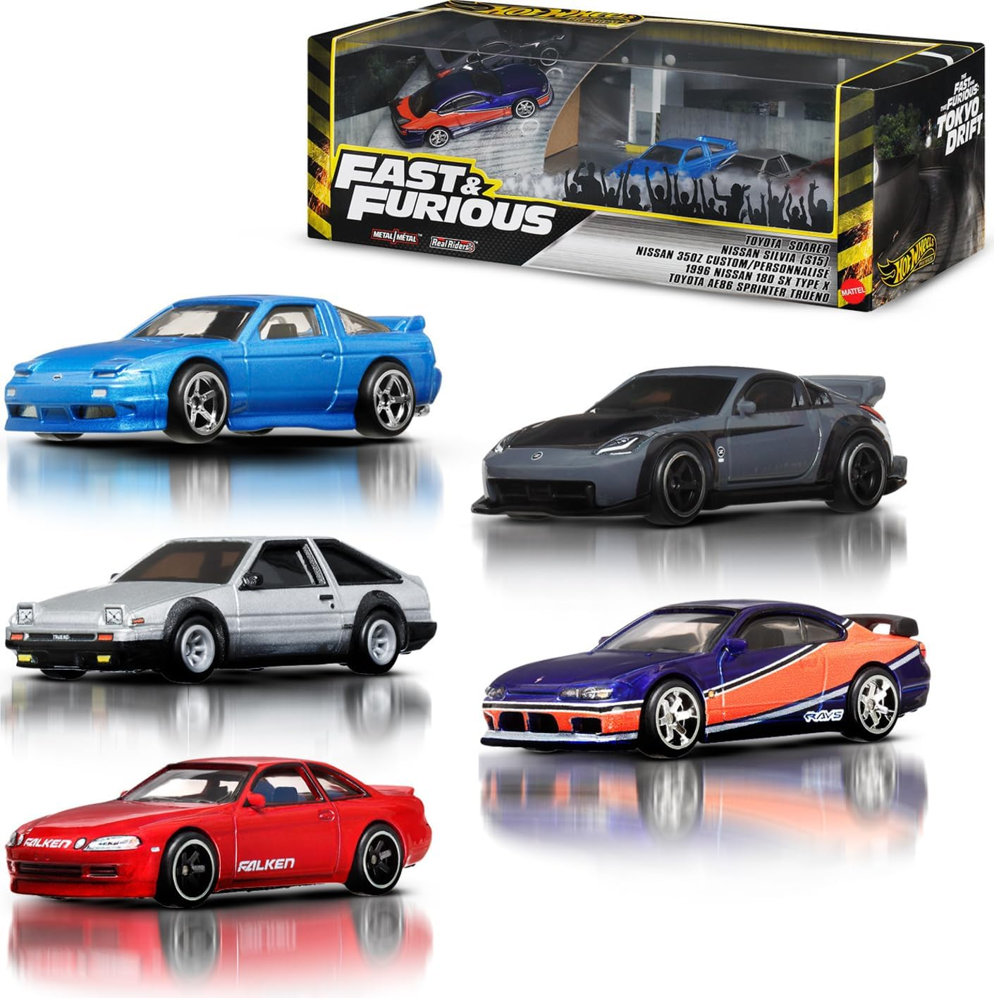 Hot Wheels Premium F&F Tokyo Drift Bundle image number 2