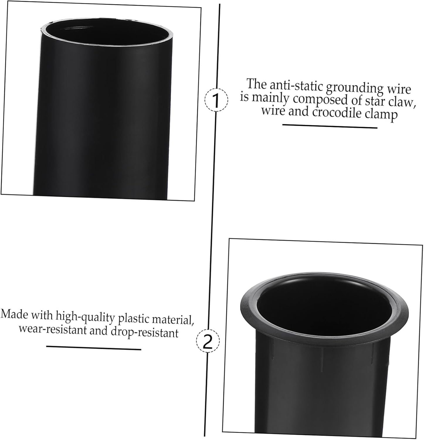 Alipis 5Pcs Plastic Subwoofer Port Tubes 60X110Mm Speaker Air Outlet Replacement Woofer Box Port Tubes for Home Audio Speaker Accessories image number 3