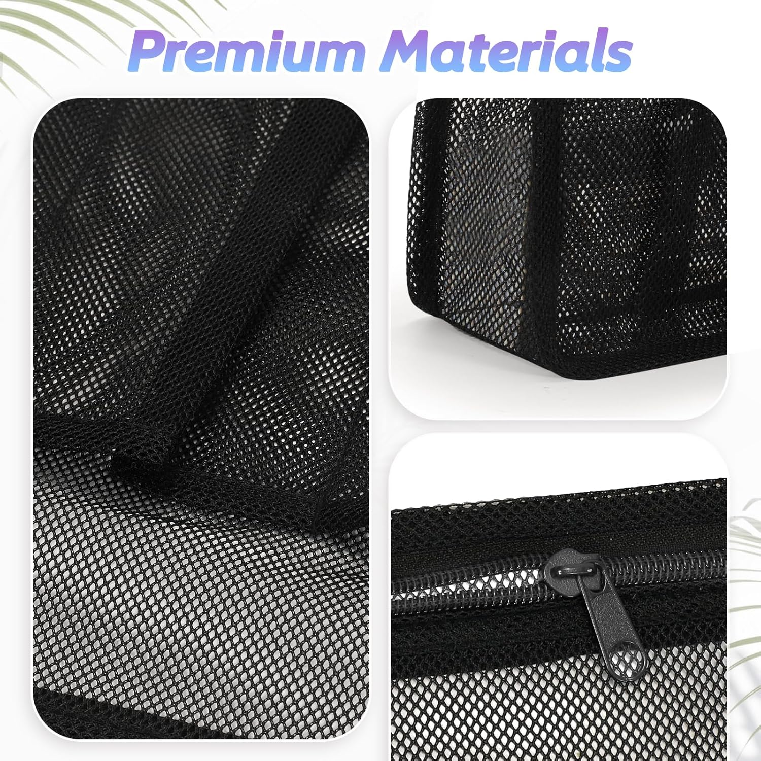 Famichan Portable Mesh Shower Caddy, Gym Travel Camp Dorm Room Essentials for College Student Boy Girl, Bathroom Shower Bag - Black image number 2