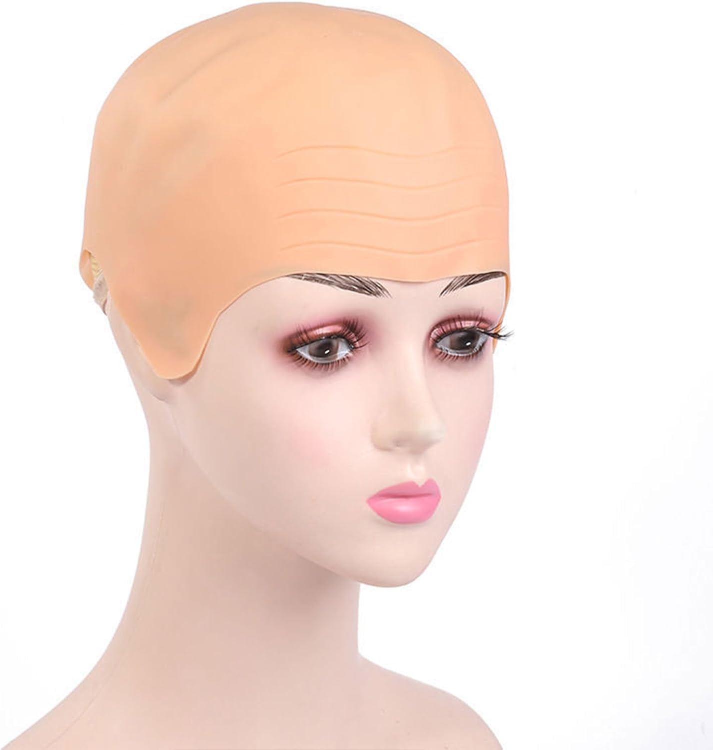 RIBHNXHI Stretchable Thick Bald Cap Latex Skin-Like Party Cosplay Adult Men Women Gear