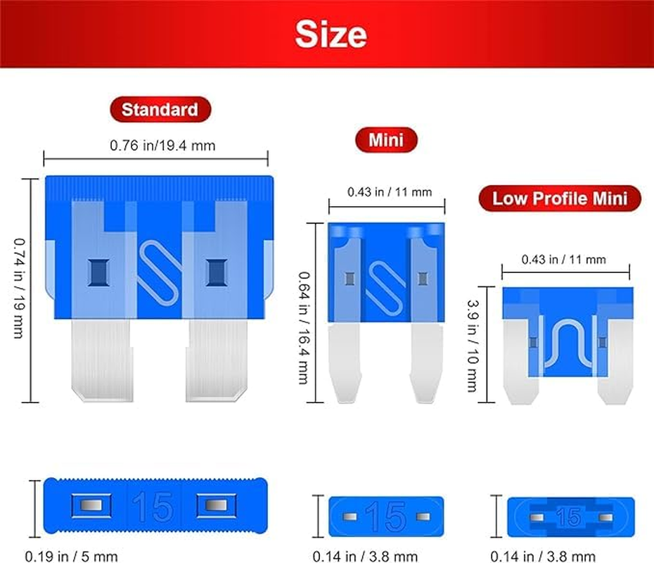 306Pcs Auto Fuse Accessories Kit, Auto Blade Fuse Puller - Mini Fuse Kit for Car, RV, Truck, Motorcycle, Marine (2Amp-40A)