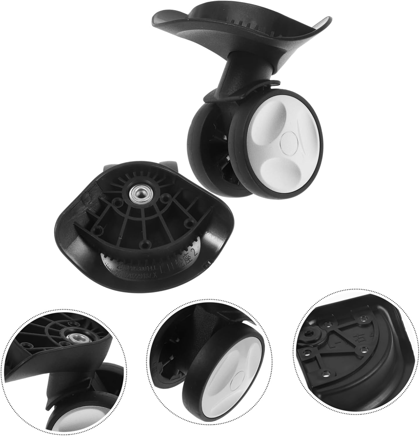 Healeved Plastic Luggage Wheel for Replacement Travel Suitcase Swivel Wheel Small for Luggage Use image number 5