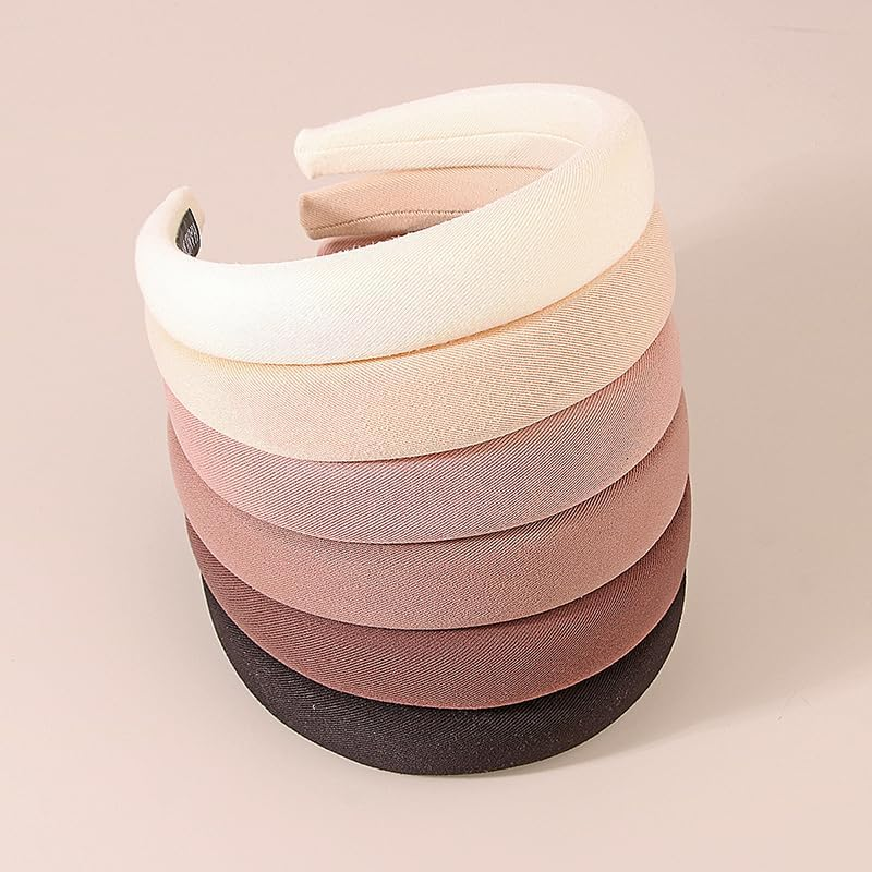 Hair Claw Clips Fashion Korean Style Ladies Retro Elastic Solid Color Sponge Headband Headband Hair Accessories