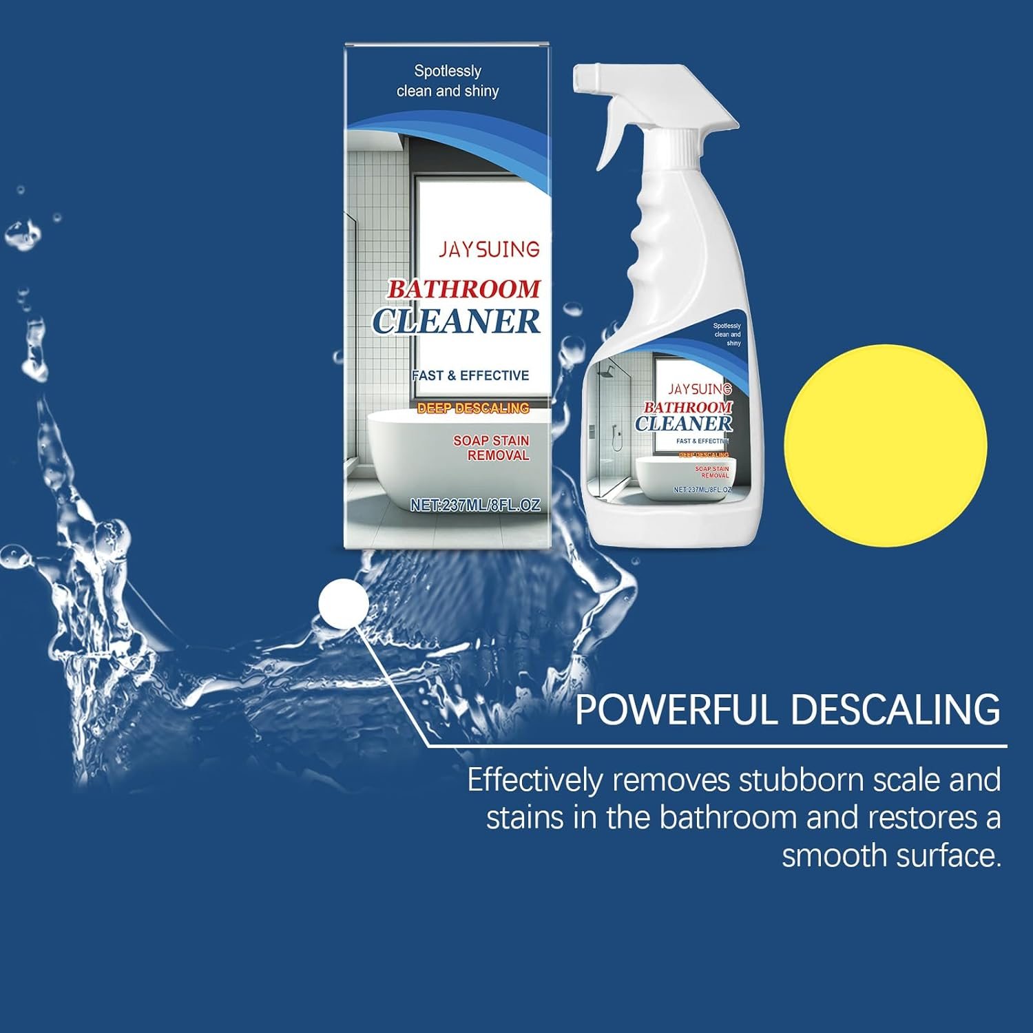 Fast-Acting Bathroom Cleaner, Multi-Surface Descaling Spray, 237Ml image number 2