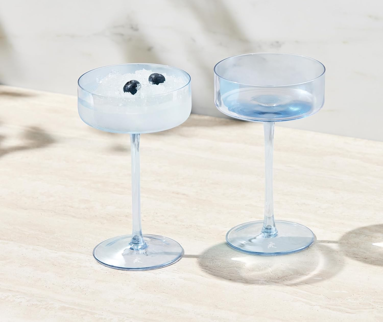 Maxwell & Williams Glamour Coupe Glass 240ML Set of 2 Blue Gift Boxed image number 5