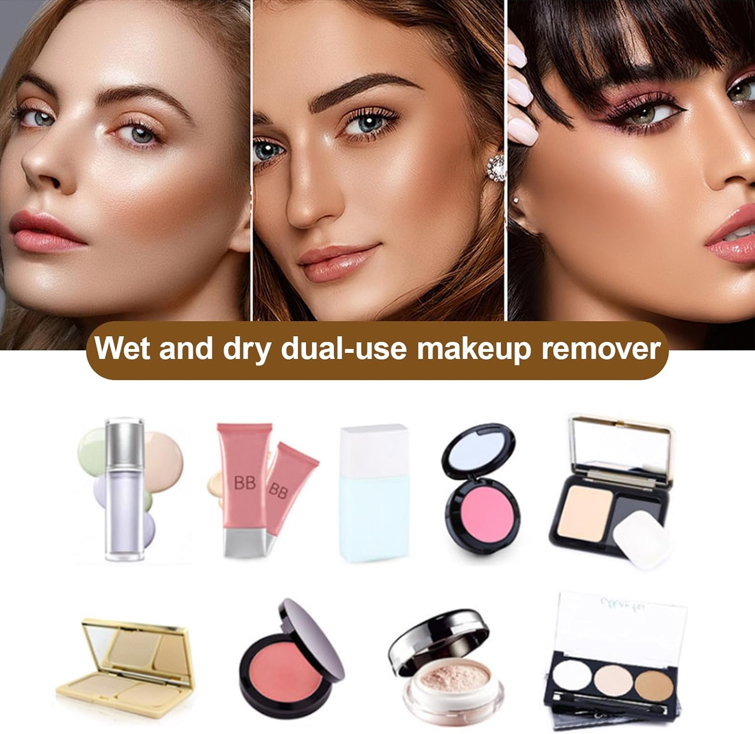 12 Pcs Makeup Sponges, round Latex Sponges, Washable Cosmeticsponges, round Reusable Face Paintingsponges, Foam Spongessuitable for Foundation, BB Cream, Powder, Concealer, Liquid Makeup image number 4