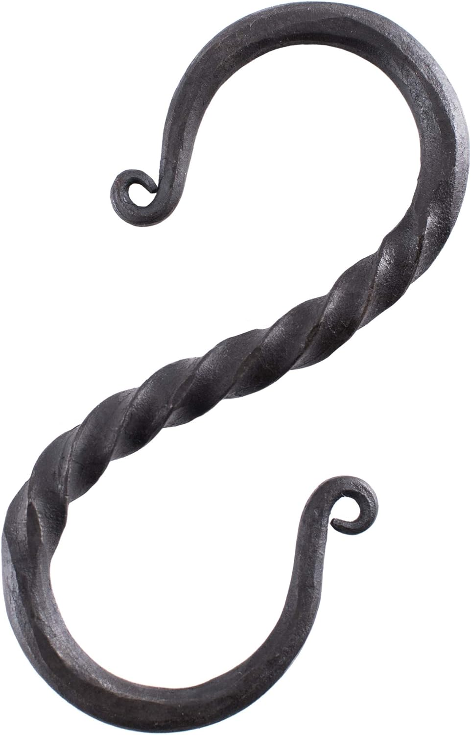 Ulfberth Forged S-Hook Made of Steel Twisted All-Purpose Hook Hand-Forged Rustic Medieval Viking LARP Hanging Storage Kitchen Coat Hook Vintage Outdoor Approx. 10 Cm image number 1