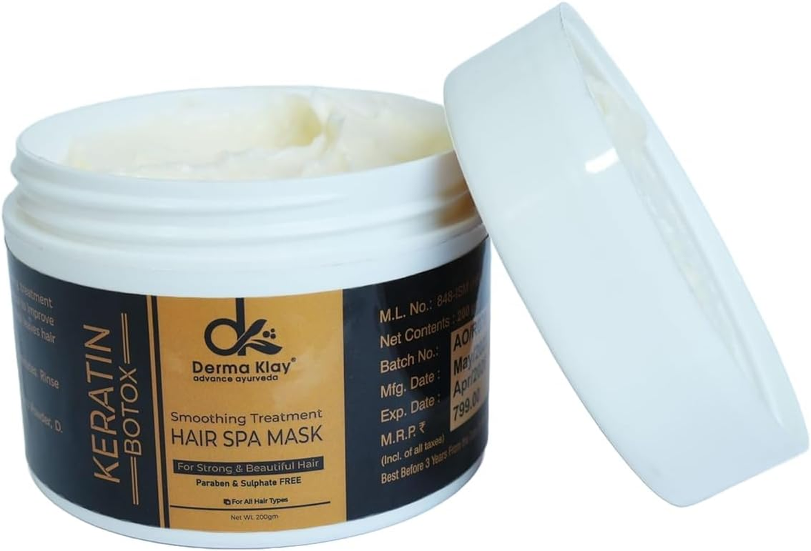 Derma Klay Advance Ayurveda Smoothing Treatment Hair Spa Mask (200G) image number 4