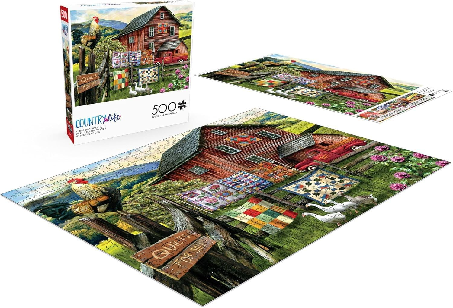 Buffalo Games - Country Life - a Little Bit of Heaven - 500 Piece Jigsaw Puzzle for Adults Challenging Puzzle Perfect for Game Nights - Finished Size 21.25 X 15.00 image number 2