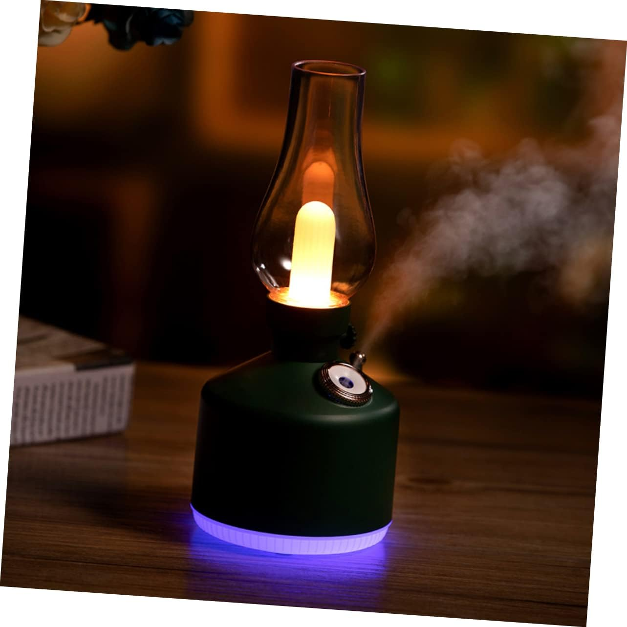 Beavorty Vintage Humidifier Usb Night Light for Desk Bedroom Humidifier Lamp Retro Home Decor Office Novelty image number 3