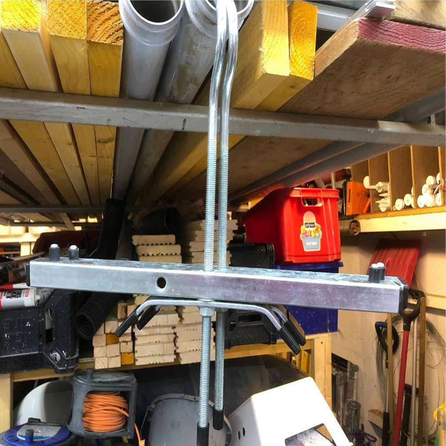 Ladder Roof Rack Clamps - Iron Ladder Accessory Lock | Ladder Accessory Locks | Ladder Secure Clamps | Roof Rack Ladder Clamp | Lock Jaw Ladder Grip Secure and Easy to Use image number 4