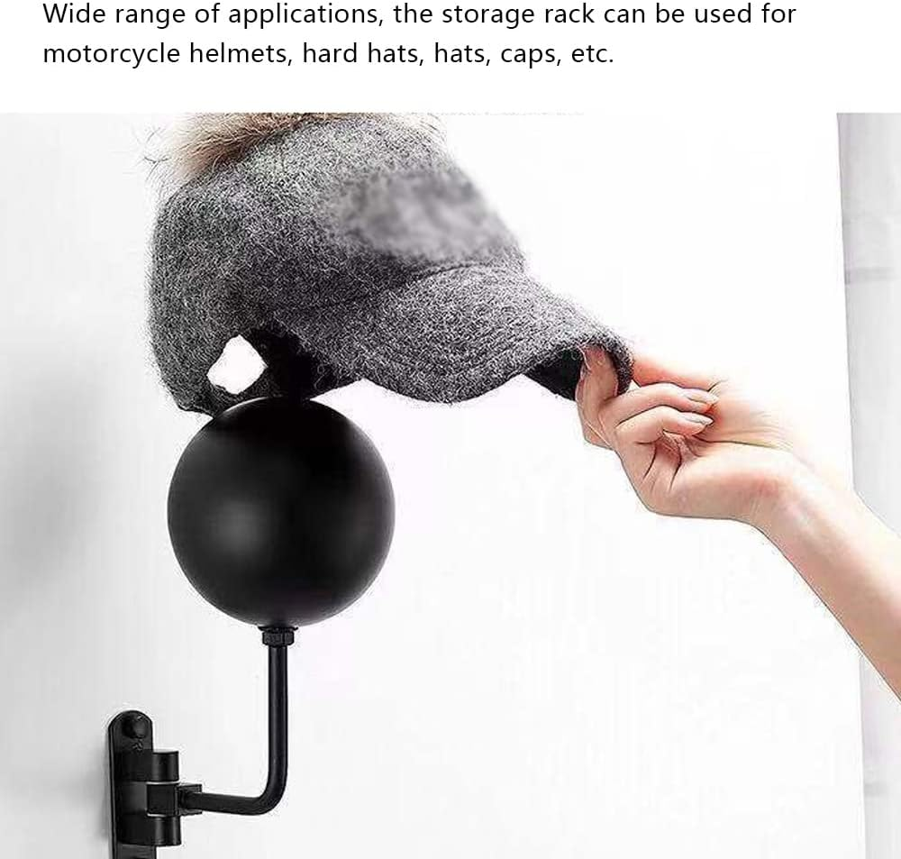 Motorcycle Helmet Holder Metal Hat Storage Rack Floor-Mounted Helmet Hanger Display Stand for Helmets Hats Caps Wigs image number 2