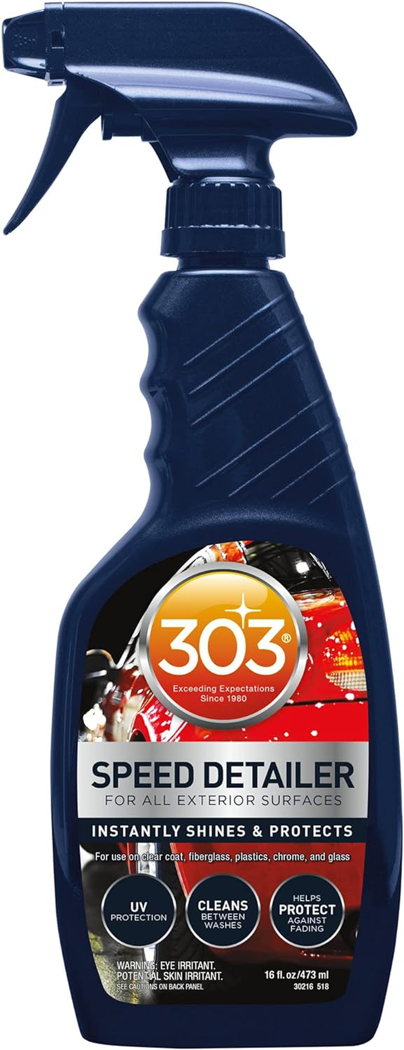 303 Products Speed Detailer - for All Exterior Automotive Surfaces - Instantly Shines and Protects Paint - Cleans between Washes - UV Protection, 16 Fl. Oz. (30216CSR) Packaging May Vary image number 2