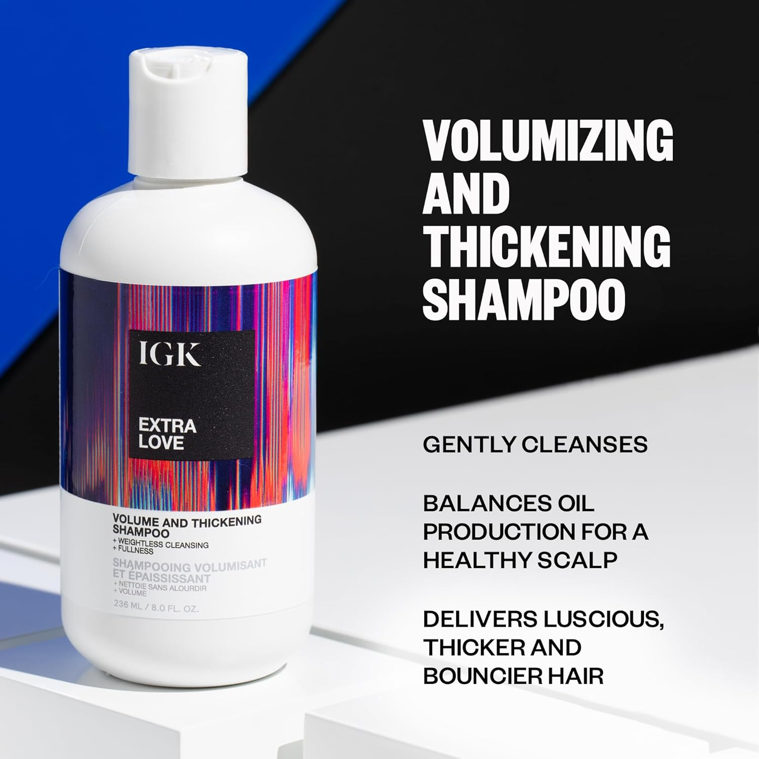 IGK Extra Love Volume & Thickening Shampoo 236Ml/8Oz image number 3