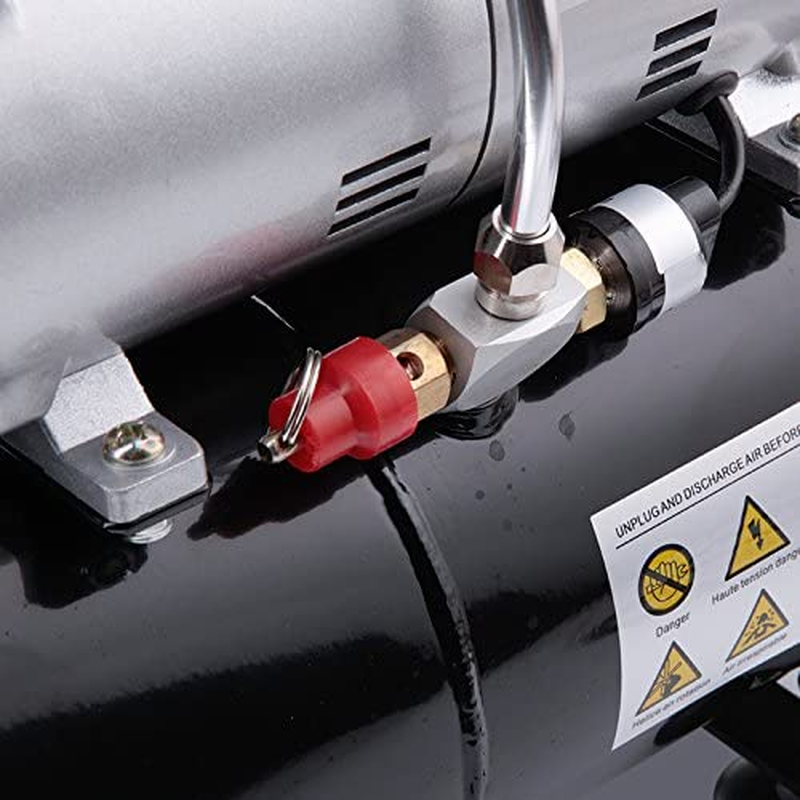 Fengda FD-186 Airbrush Compressor with Air Tank, Powerful Air Flow and Air Pressure, Pressure Vessel, 4 Bar, Auto Stop image number 2
